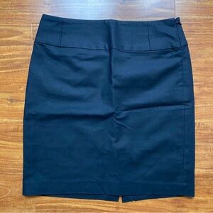 Banana Republic Women's Black Side Zip Stretch A Line Mini Skirt Size 6 Classic